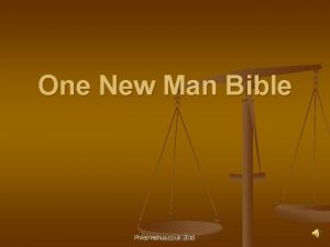 One New Man Bible Phileo Yeshua co uk