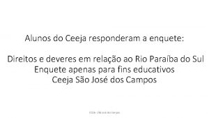 Alunos do Ceeja responderam a enquete Direitos e