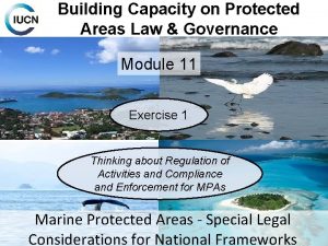 Building Capacity on Protected Areas Law Governance Module