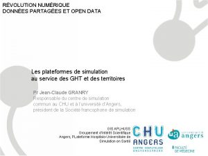 RVOLUTION NUMRIQUE DONNES PARTAGES ET OPEN DATA Les