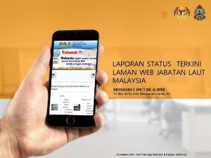 LAPORAN STATUS TERKINI LAMAN WEB JABATAN LAUT MALAYSIA