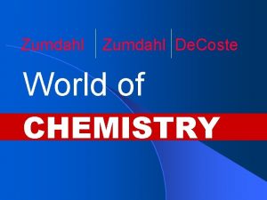 Zumdahl De Coste World of CHEMISTRY Chapter 13