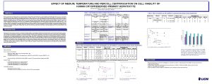 EFFECT OF MEDIUM TEMPERATURE AND PERCOLL CENTRIFUGATION ON