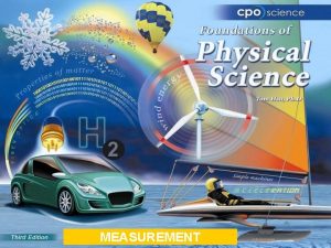 MEASUREMENT Chapter One Measurement 1 1 Measurements 1