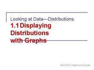 Looking at DataDistributions 1 1 Displaying Distributions with