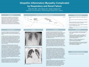 Idiopathic Inflammatory Myopathy Complicated by Respiratory and Renal