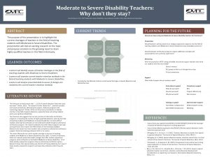 Moderate to Severe Disability Teachers Why dont they