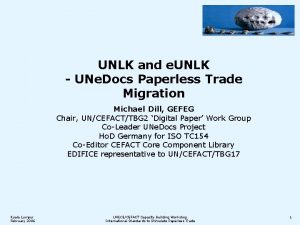 UNLK and e UNLK UNe Docs Paperless Trade
