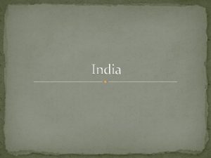 India India after the fall of the Gupta