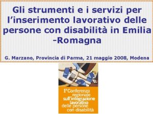 Gli strumenti e i servizi per linserimento lavorativo