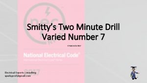 Smittys Two Minute Drill Varied Number 7 Ted