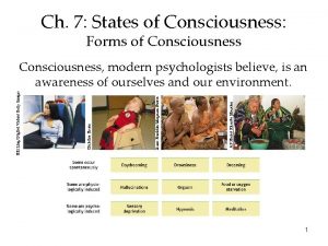 Ch 7 States of Consciousness Forms of Consciousness