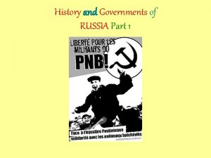 History and Governments of RUSSIA Part 1 Early