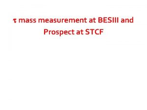 t mass measurement at BESIII and Prospect at