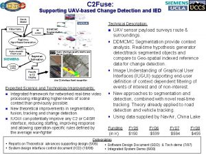 C 2 Fuse Supporting UAVbased Change Detection and