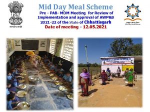 Mid Day Meal Scheme Pre PAB MDM Meeting