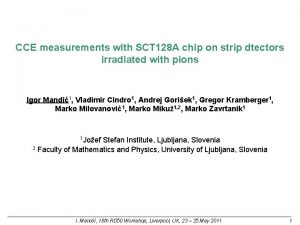 CCE measurements with SCT 128 A chip on