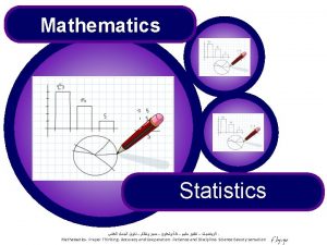 Mathematics Statistics Mathematics Proper Thinking Accuracy and Cooperation