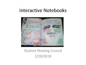 Interactive Notebooks Student Reading Council 2282018 Getting StartedPlanning