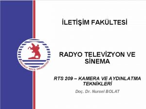 LETM FAKLTES RADYO TELEVZYON VE SNEMA RTS 209