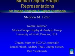 Medial Object Shape Representations for Image Analysis Object