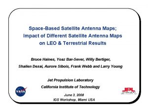 SpaceBased Satellite Antenna Maps Impact of Different Satellite