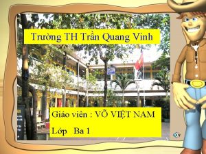 Trng TH Trn Quang Vinh Gio vin V