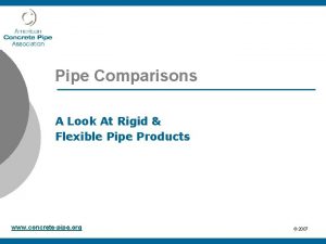 Pipe Comparisons A Look At Rigid Flexible Pipe