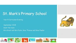 St Marks Primary School Year 5 Curriculum Evening