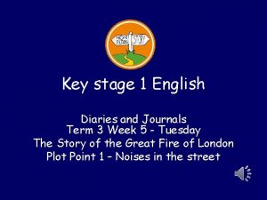 Key stage 1 English Diaries and Journals Term