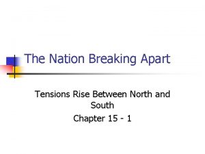 The Nation Breaking Apart Tensions Rise Between North