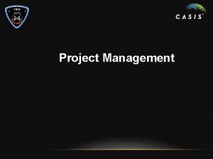 Project Management DEFINITION Planning organizing and managing resources