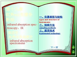 types and structure of instruments infrared absorption spec