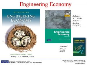 Engineering Economy Sullivian W G Wicks E M