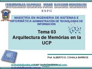 ESPG MAESTRA EN INGENIERIA DE SISTEMAS E INFORMTICA