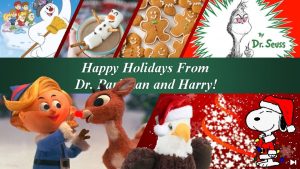 Happy Holidays From Dr Parkman and Harry Happy