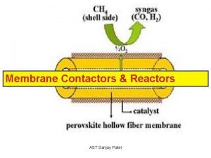 Membrane Contactors Reactors AST Sanjay Patel Membrane Contactors