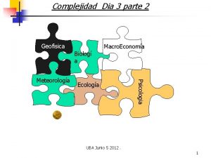 Complejidad Dia 3 parte 2 Geofisica Macro Economa