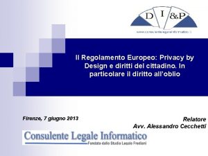Il Regolamento Europeo Privacy by Design e diritti