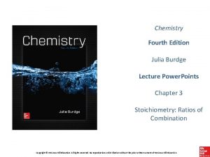 Chemistry Fourth Edition Julia Burdge Lecture Power Points