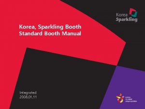 Korea Sparkling Booth Standard Booth Manual Integrated 2008