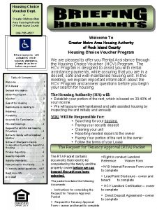 Housing Section Choice 8 Voucher Dept Department at