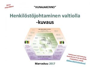 Katso lassa esitysti HUNAJAKENNO Henkilstjohtaminen valtiolla kuvaus Marraskuu