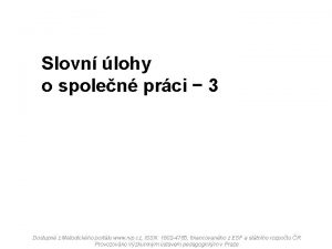 Slovn lohy o spolen prci 3 Dostupn z