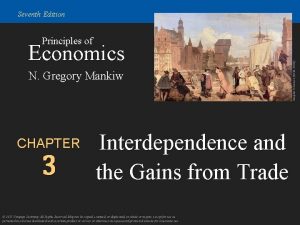 Seventh Edition Economics N Gregory Mankiw CHAPTER 3