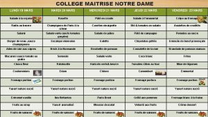 COLLEGE MAITRISE NOTRE DAME LUNDI 19 MARS MARDI