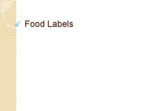Food Labels NO ADDED SUGAR REDUCED SUGAR 25