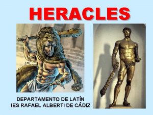 HERACLES DEPARTAMENTO DE LATN IES RAFAEL ALBERTI DE