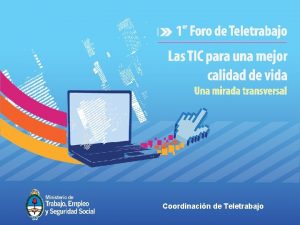 Coordinacin de Teletrabajo MITO EL TELETRABAJO AISLA Y