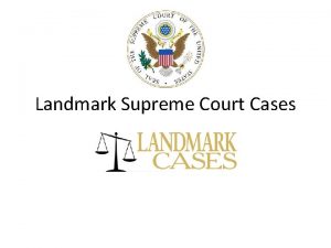 Landmark Supreme Court Cases Marbury v Madison 1803